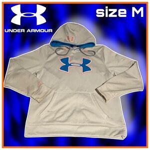 UNDER ARMOUR grey and blue HOODIE size M